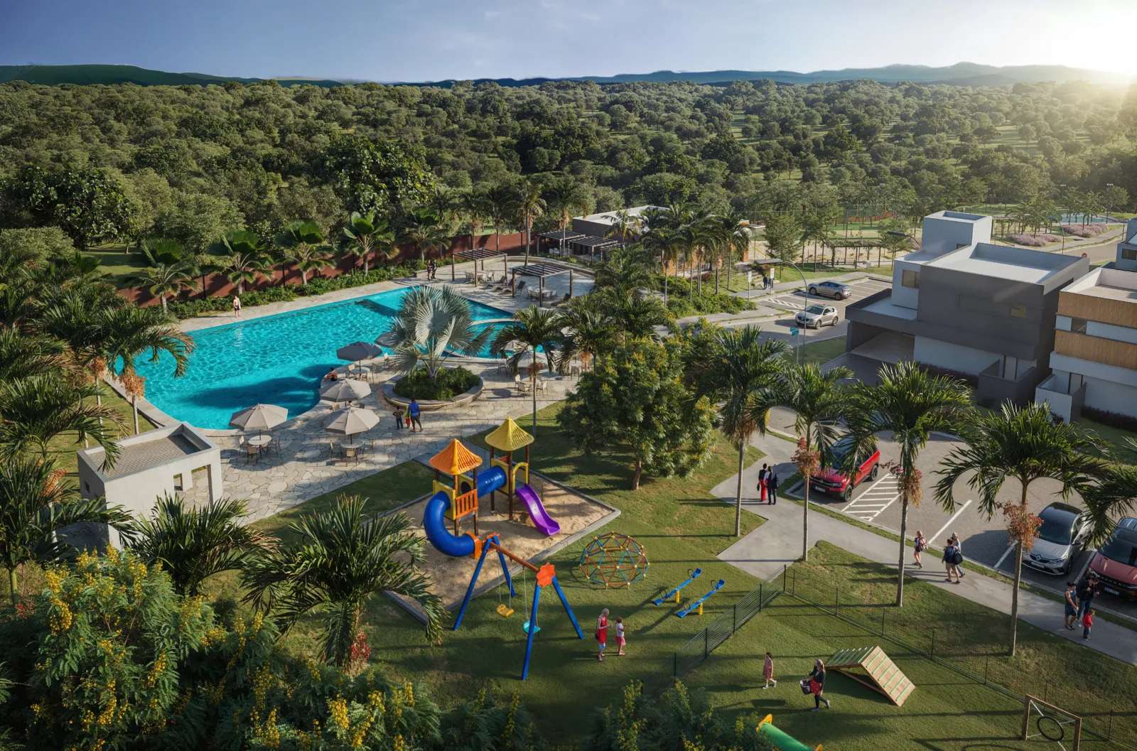 Clube exclusivo do condomínio